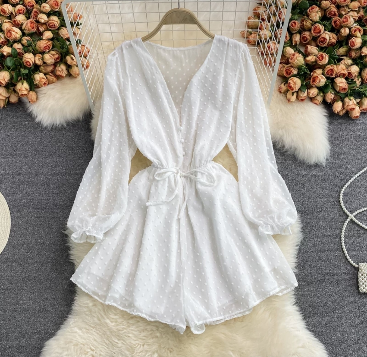 Setting the mood cotton jumpsuit JRZZ516 images